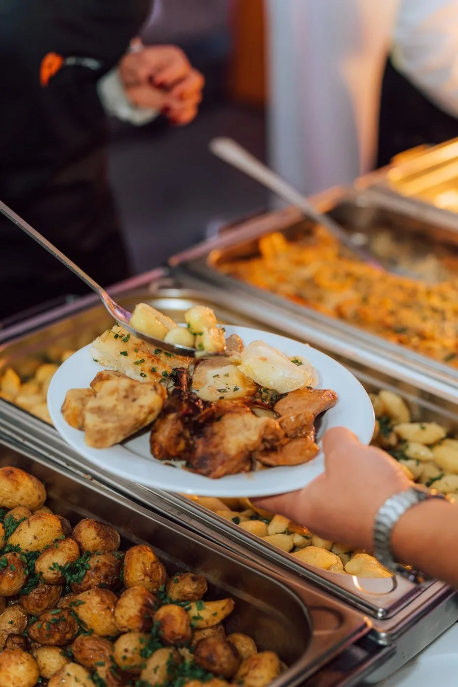 Served menu with service