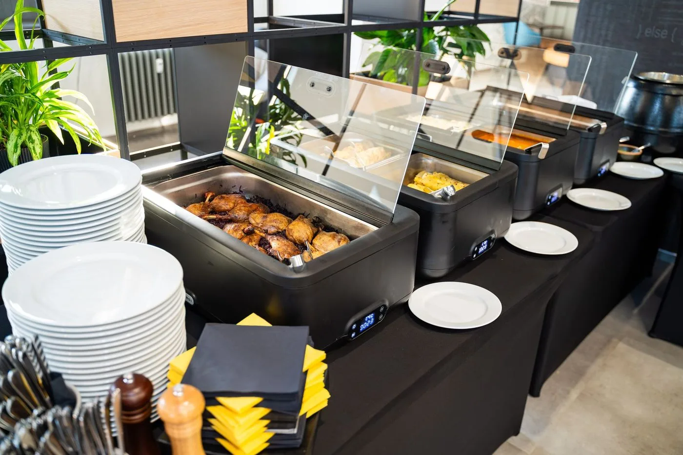 Buffet tables, catering
