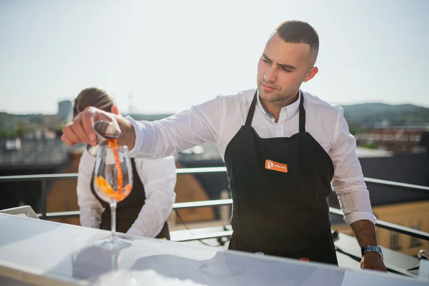 Drinks service throughout the evening