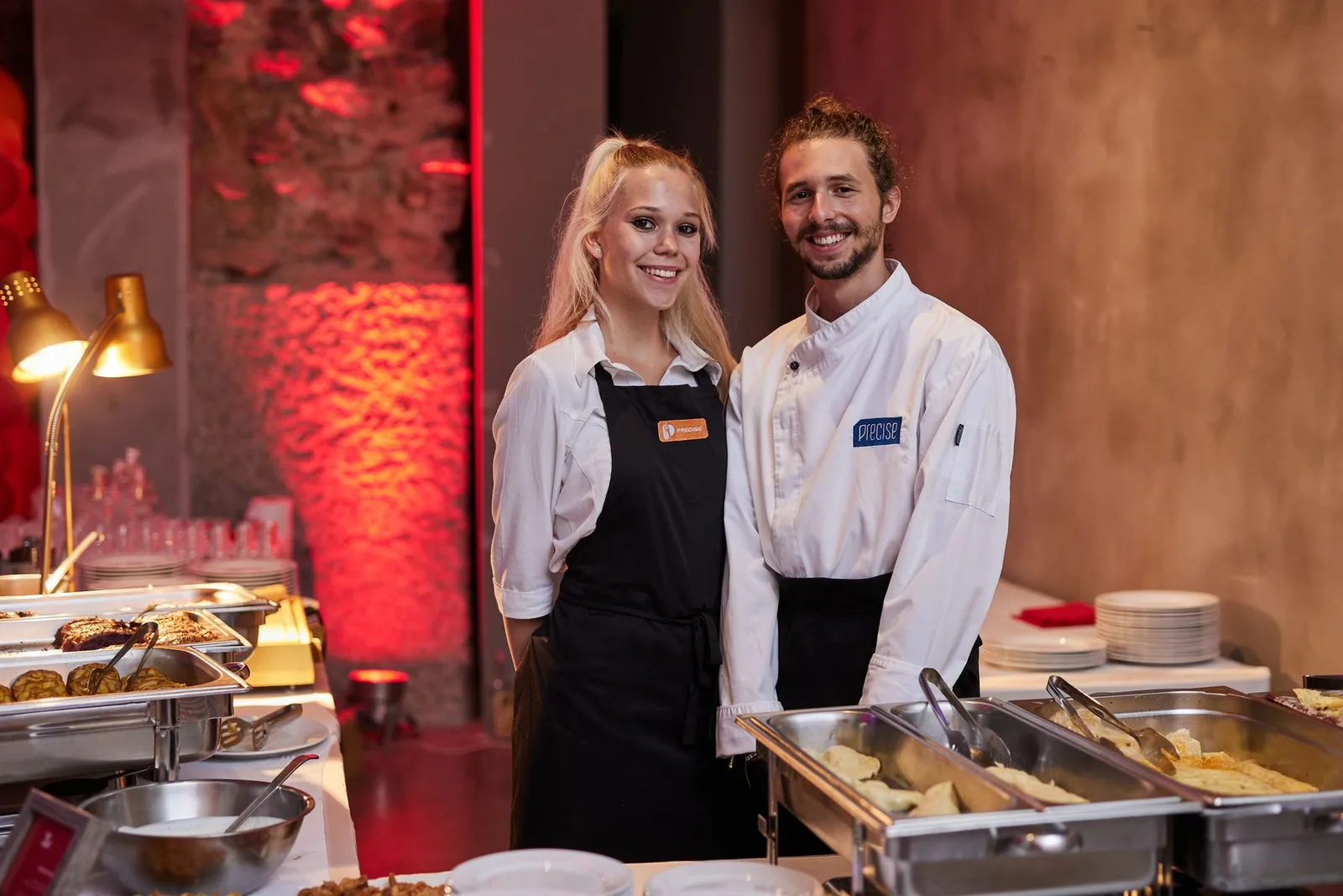 Precise Catering service staff